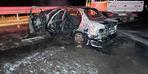 Bartın'da feci kaza! Otomobilin sürücüsü yandı