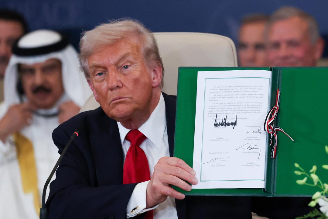 Mısır'ın Gazze kentindeki Şarm El-Şeyh barışçıl zirvesinde imzalar atıldı: ABD Başkanı Trump, Cumhurbaşkanı Erdoğan'a teşekkür etti 4